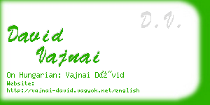 david vajnai business card